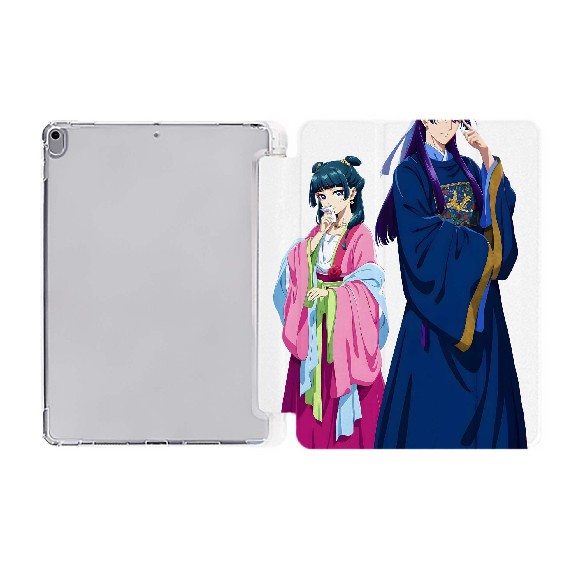 （画像用） 薬屋のひとりごと The Apothecary Diaries IPad ケース ペン収納付き 三つ折りスタンド PUレザー×シリコン 対応機種9.5/10.5/10.9インチ